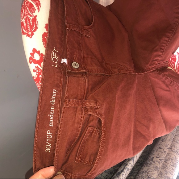 Loft 10P/30 brown modern skinny jeans - Picture 2 of 2
